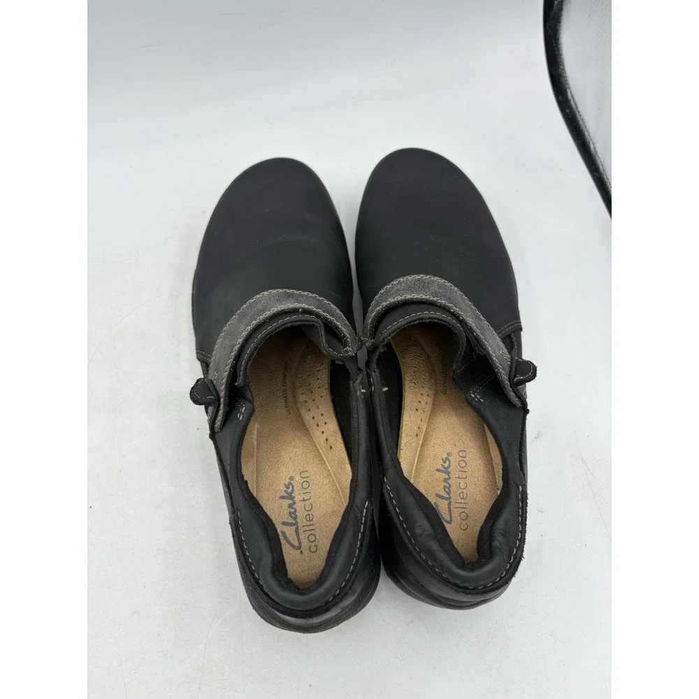 Clarks Collection Shoes Womens Size 8.5 M Comfort Roseville Dot Loafer Black